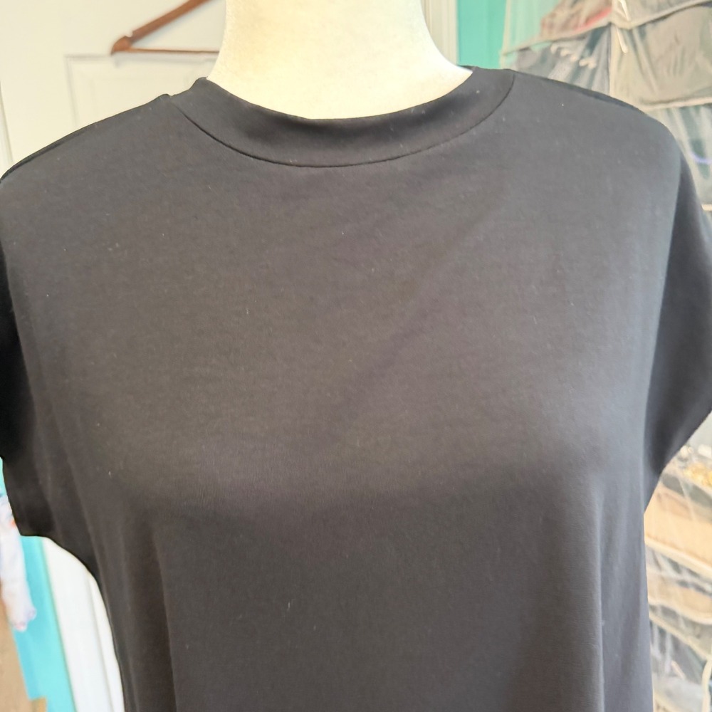 Eileen Fisher Dress Womens S P Black Oversized Minimalist Lagenlook Quiet Luxury - Picture 8 of 14